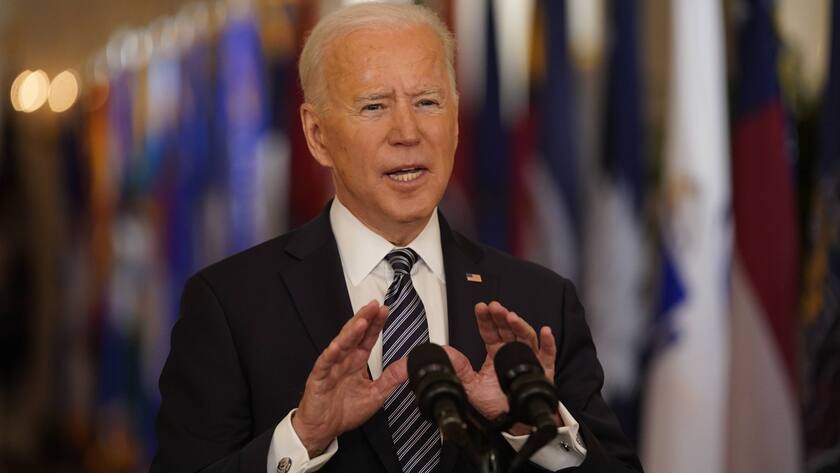 Der US-Präsident Joe Biden hält am 11. März 2021 seine erste grosse Ansprache zur Hauptsendezeit.
