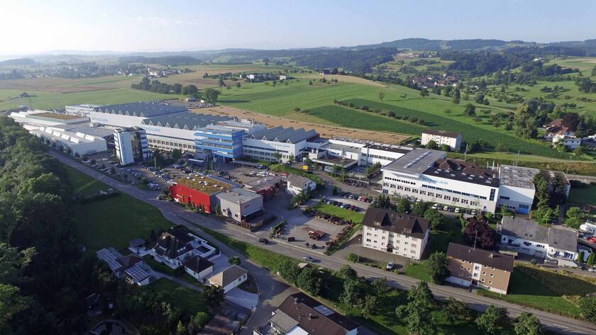 Das Firmengelände von Stadler Rail in Bussnang TG.