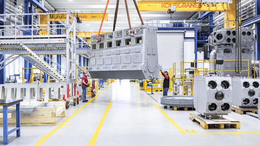 Produktionshalle von Burckhardt Compression in Winterthur.