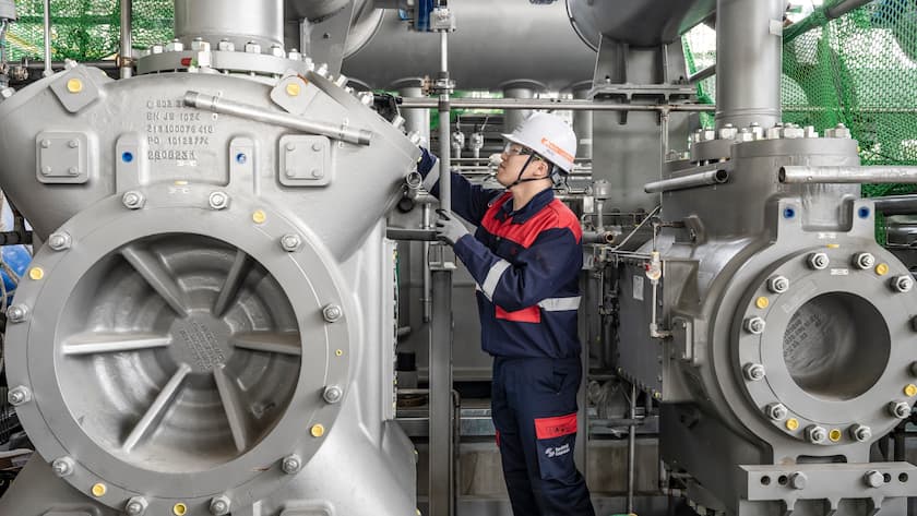 Mitarbeiter von Burckhardt Compression in Südkorea.