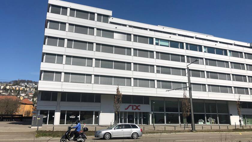 Sitz der Schweizer Börse SIX an der Pfingstweidstrasse in Zürich.