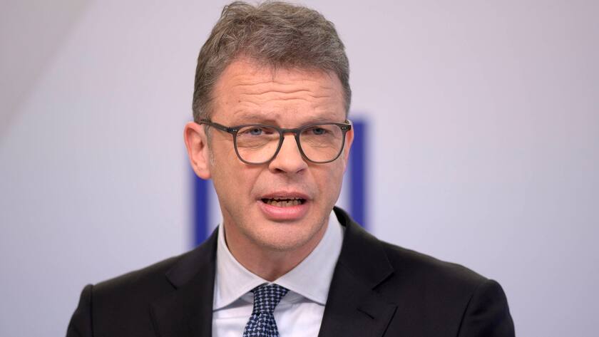 Christian Sewing, CEO der Deutschen Bank, an der Bilanzmedienkonferenz der Bank Ende Januar 2020.