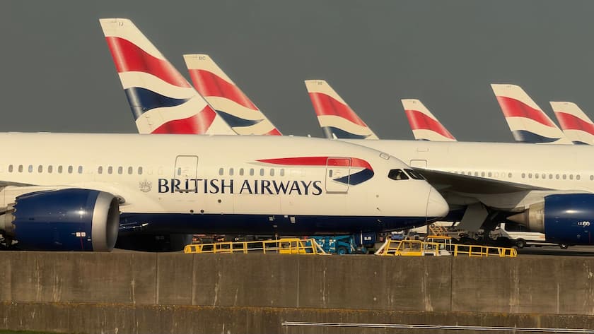 Flugzeuge von British Airways am Londoner Flughafen Heathrow (2026).