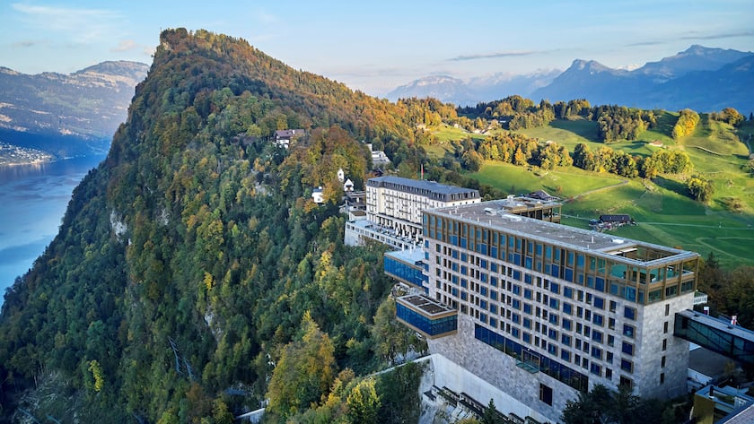 Das Bürgenstock Hotel & Alpine Spa oberhalb des Vierwaldstättersees.