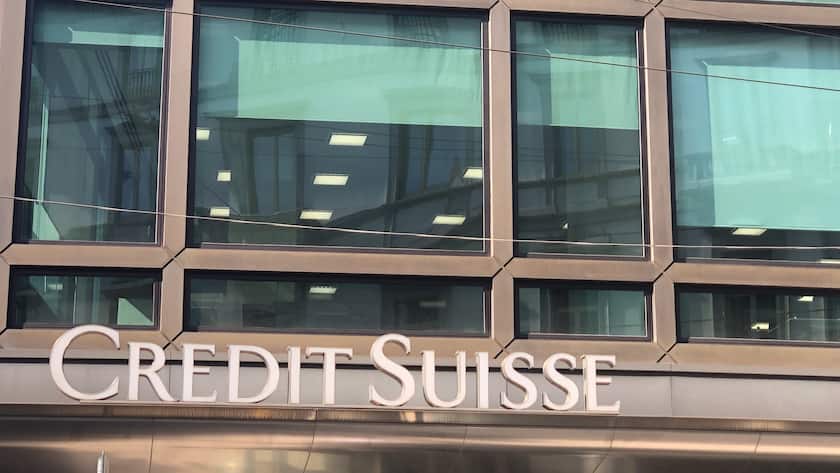 Niederlassung der Credit Suisse an der Piazza del Duomo in Mailand.