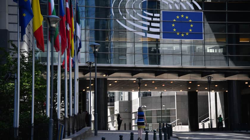 Das Parlamentsgebäude der Europäischen Union in Brüssel im Juli 2020.