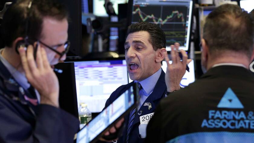 Händler auf dem New Yorker Börsenparkett.