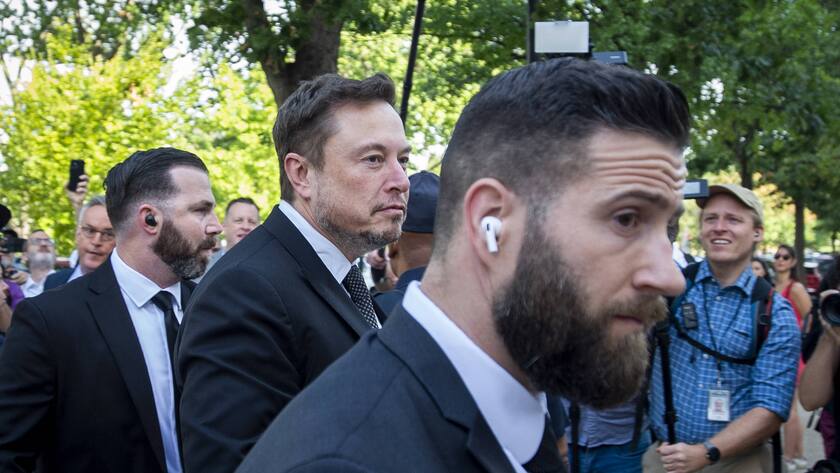 Elon Musk bei einem Auftritt am Bipartisan Artificial Intelligence AI Forum in Washington im September 2023.