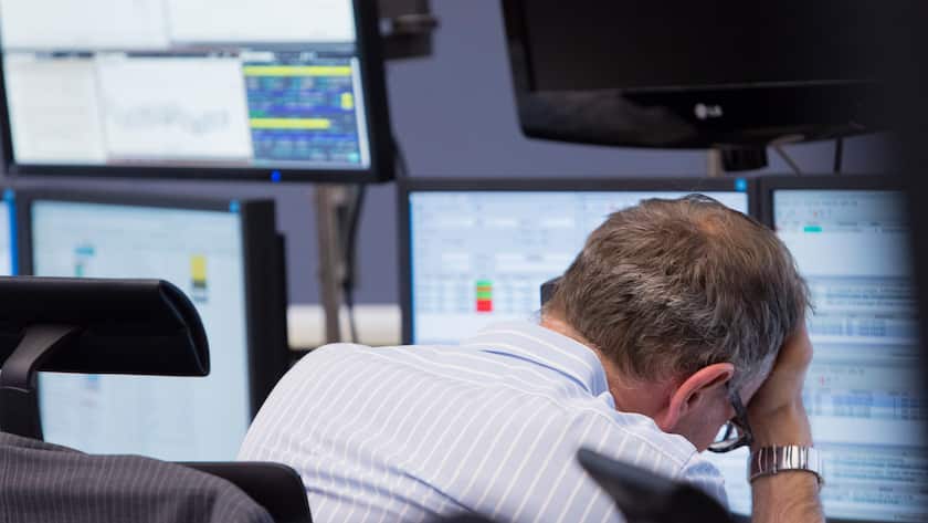 Händler an der Börse in Frankfurt (August 2014).