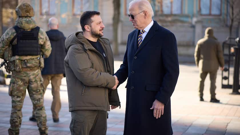 US-Präsident Joe Biden stattete der Ukraine seinen ersten unangekündigten Kriegsbesuch ab, um im Vorfeld des einjährigen Jahrestags der russischen Invasion am 24. Februar.