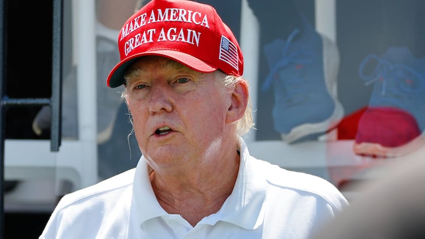 Der frühere US-Präsident Donald Trump bei einem Golfturnier in Bedminster, USA (2023).