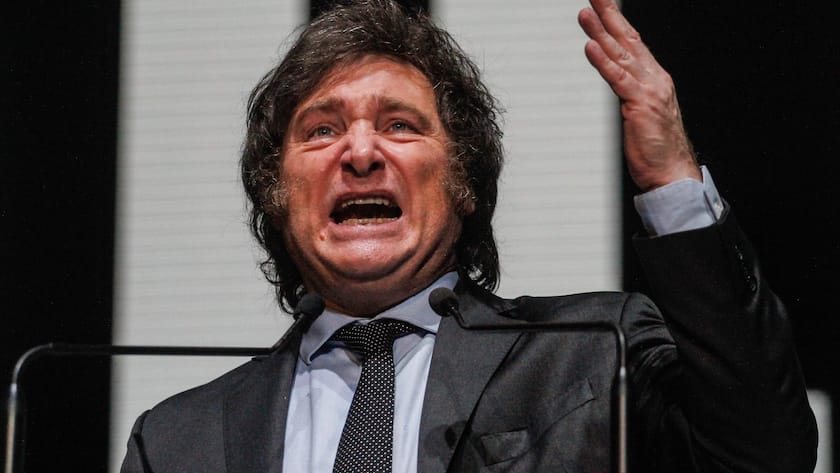 Deutlicher Sieg für Milei bei Zwischenwahlen in Argentinien Javier Milei im Wahlkampf zur Präsidentschaftswahl Argentiniens im Herbst 2023.