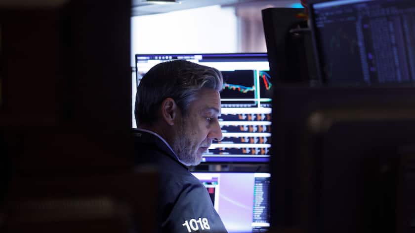 Ein Trader an der Wall Street.