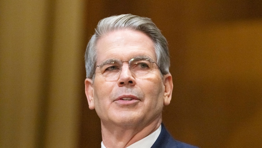 US-Finanzminister Scott Bessent bei einem Aufritt in Washington, USA (16. Januar 2025)..