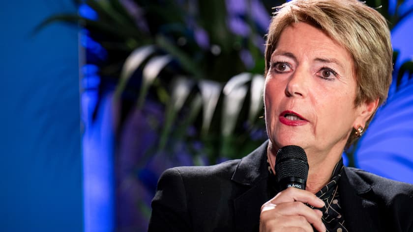 Bundesrätin Karin Keller-Sutter in einem Interview im Oktober 2024.