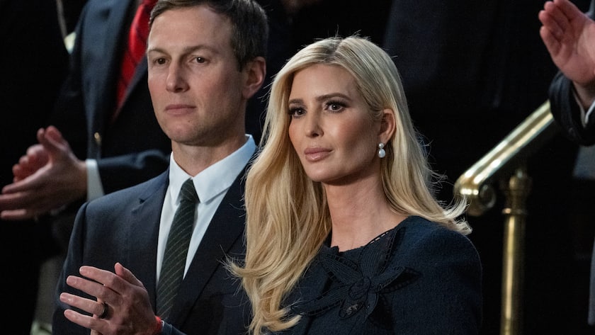 Ivanka Trump (rechts) und ihr Mann Jared Kushner bei einem Besuch im US-Kapitol in Washington D.C. im März 2025.
