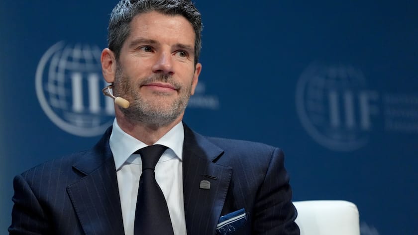 Stefan Bollinger, CEO von Julius Bär, an einer Veranstaltung des IMF (2025).