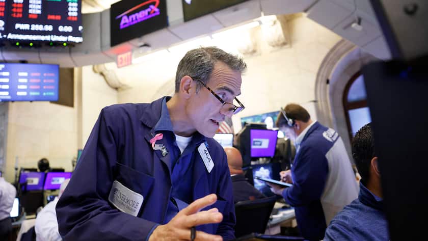 Ein Händler an der Wall Street in New York (22. Juli 2024).