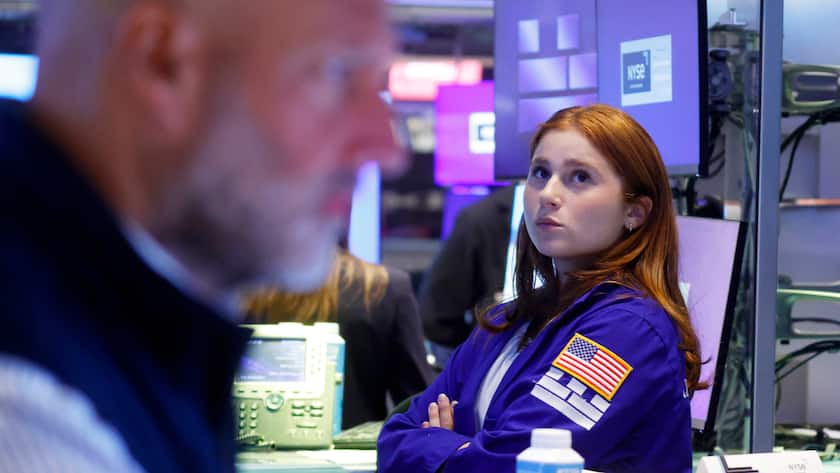 Händlerin an der New York Stock Exchange in New York.