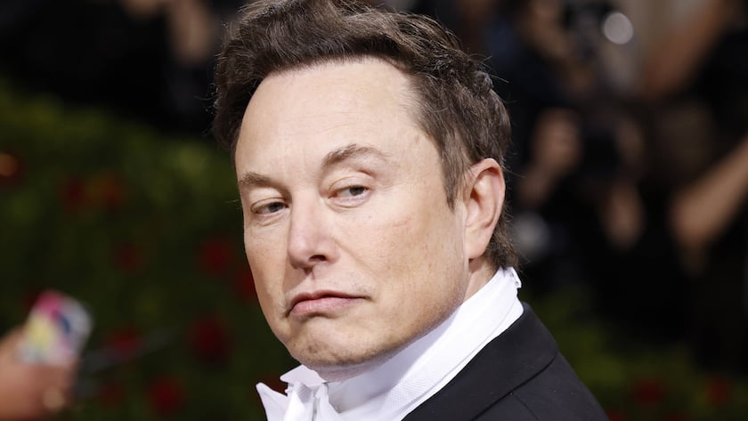 Tesla-CEO Elon Musk an der Met Gala 2022 in New York.