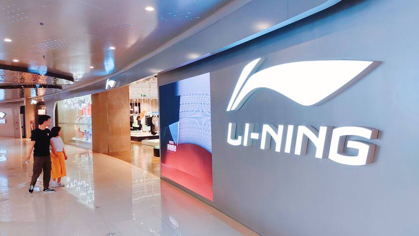 Ein Shop der Sportmarke Li-Ning in Shanghai, China.