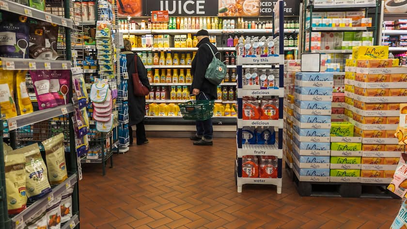 Supermarkt in New York, USA.