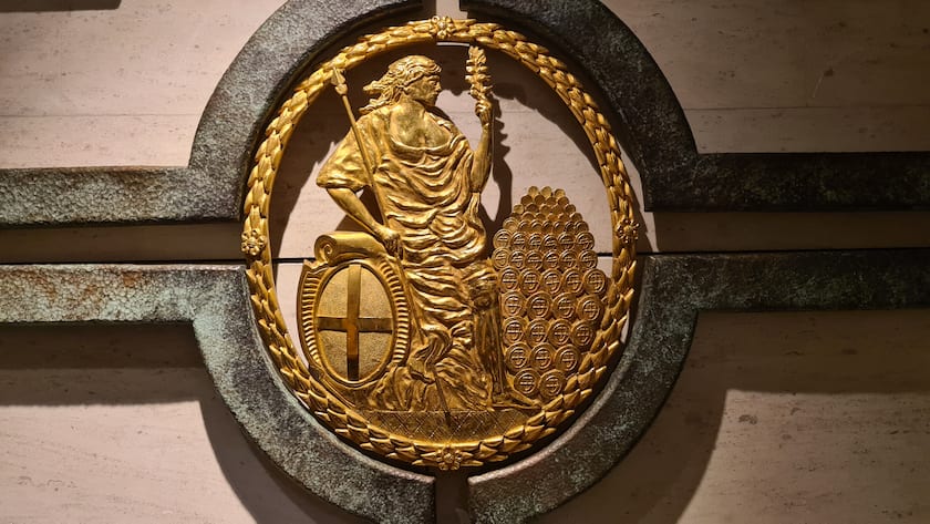 Logo der Bank of England.