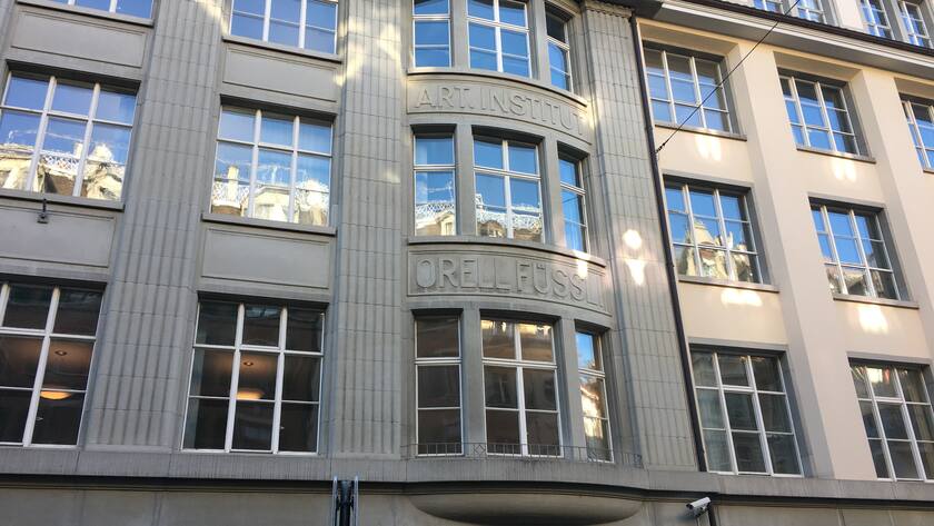 Der Hauptsitz von Orell Füssli an der Dietzingerstrasse in Zürich.
