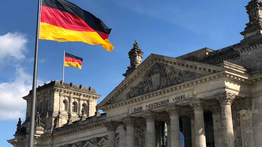 Das Reichtagsgebäude in Berlin.