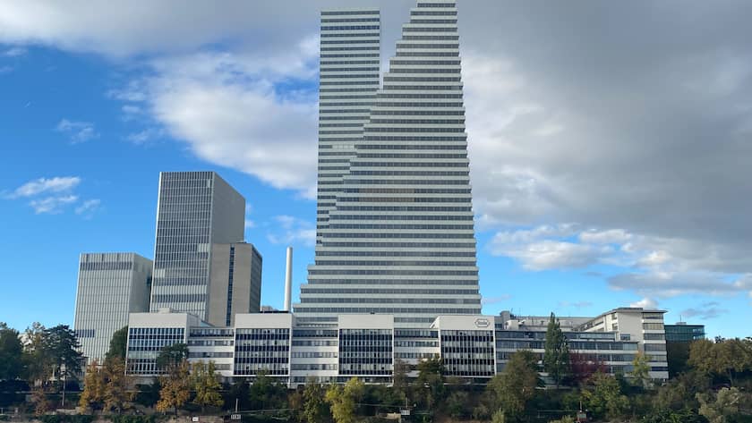 Blick auf die Roche-Konzernzentrale in Basel.