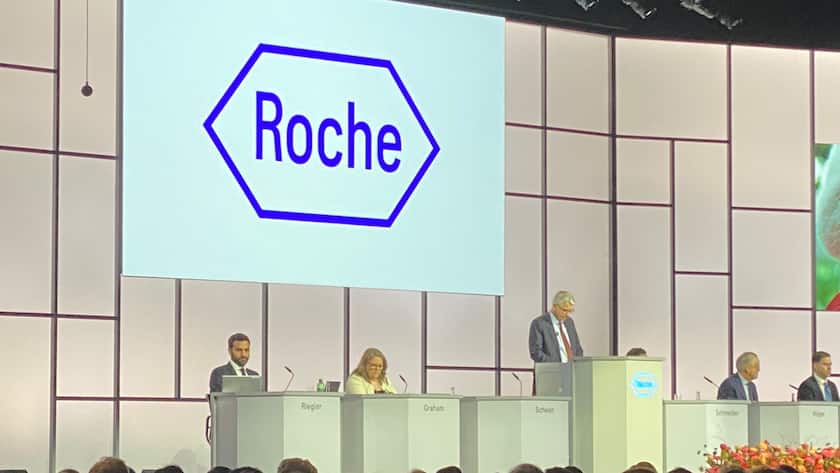 Roche-Verwaltungsratspräsident Severin Schwan an der Generalversammlung des Pharmakonzerns am 12. März 2024 in Basel.