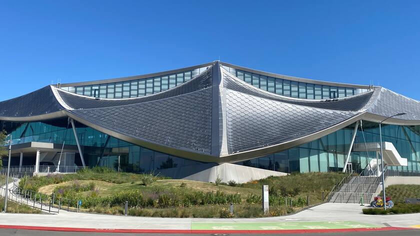 Am Hauptsitz von Google in Mountain View, Kalifornien.