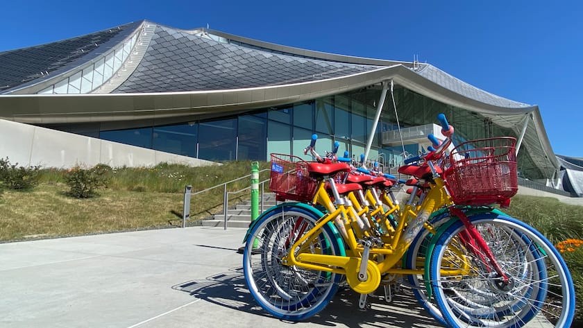 Am Hauptsitz von Google in Mountain View, Kalifornien.