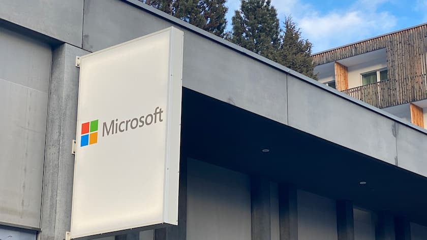 Pavillon von Microsoft am WEF 2025 in Davos.