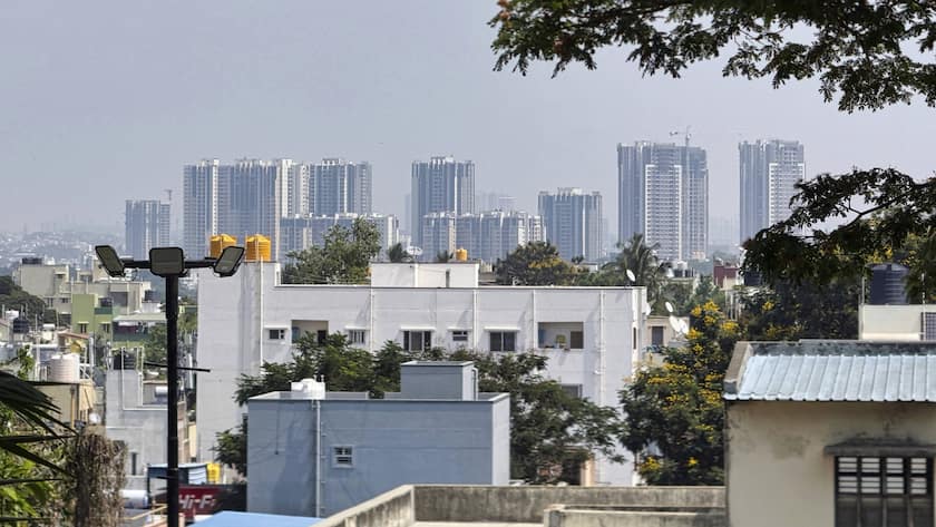 Blick auf die Stadt Bangalore, dem IT-Hub Indiens.