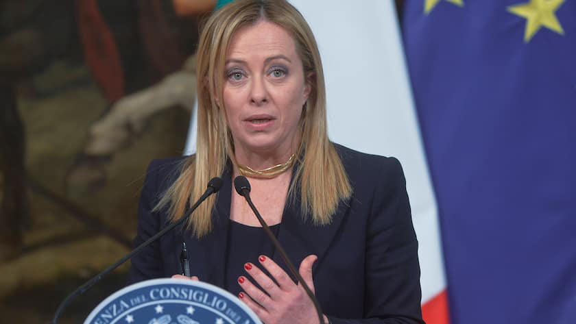 Die italienische Premierministerin Giorgia Meloni bei einem Auftritt im Januar 2023.