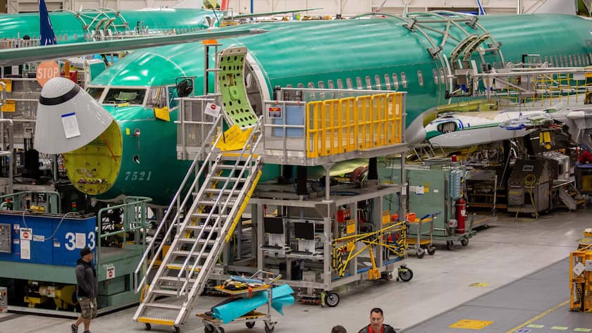 Fertigung einer Boeing 737 MAX (2019).