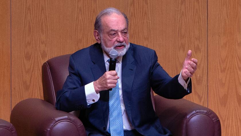 Der Milliardär und Investor Carlos Slim bei einem Auftritt in Mexico City im Januar 2024.