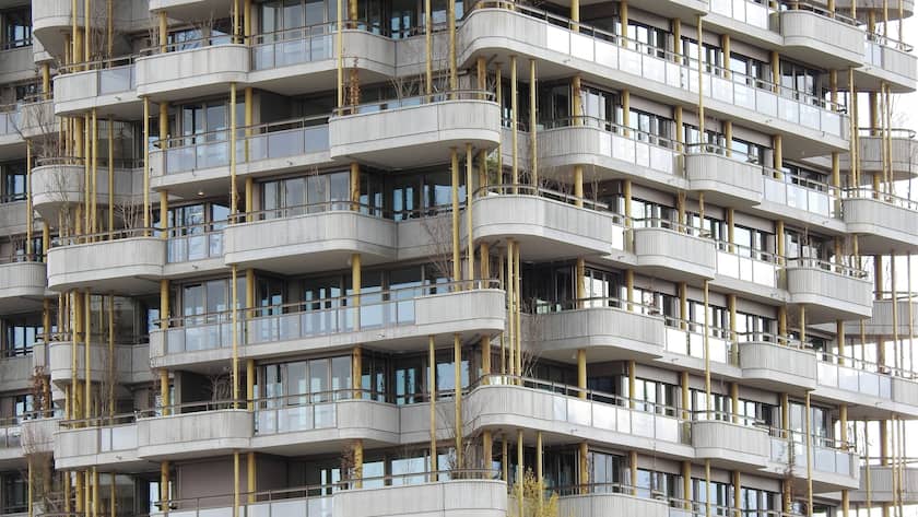 Wohn-Hochhaus in Zug.