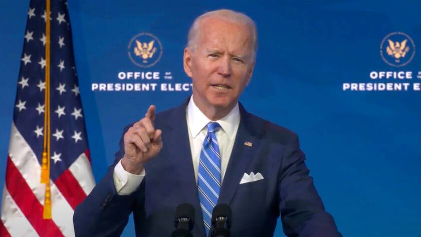 US-Präsident Joe Biden bei einer Ansprache am 8. Januar 2020