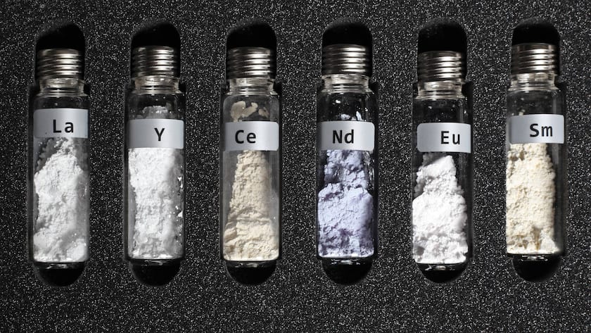 Seltene Erden wie diese sind wichtig für die Herstellung von Chips, Waffen und Autoteilen.