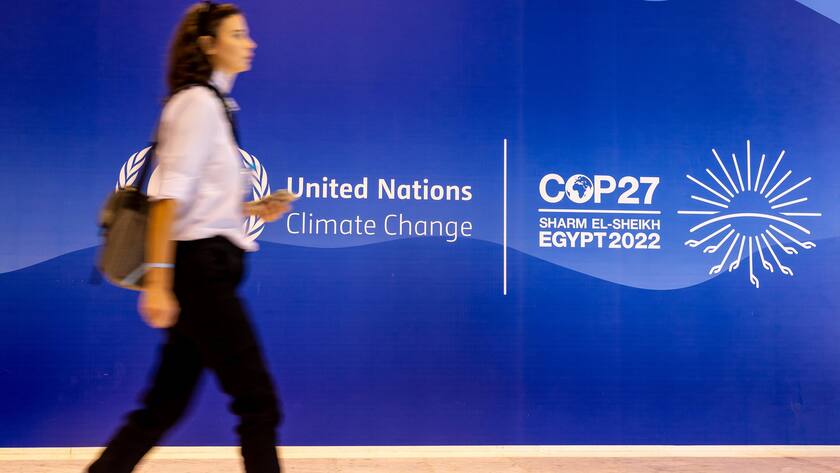 Teilnehmerin des COP27-Gipfel in Scharm El-Scheich.
