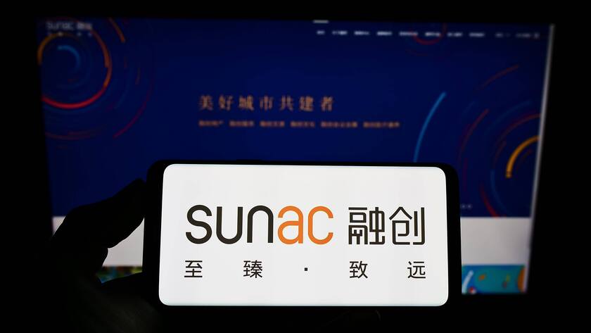 Das Logo des chinesischen Immobilienkonzerns Sunac.
