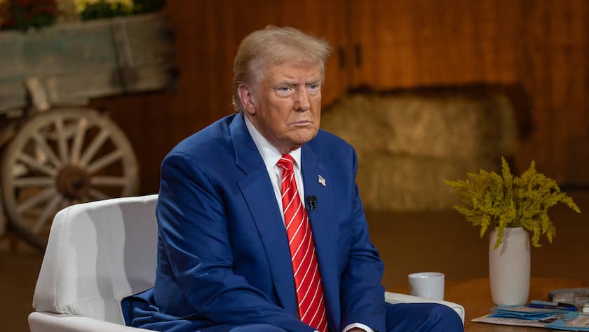 Donald Trump bei einem Town Hall Meeting in Georgia, USA (Oktober 2024).