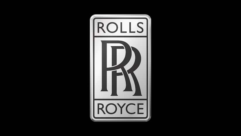Das Logo des Triebwerksherstellers und Energieunternehmens Rolls-Royce aus Grossbritannien.