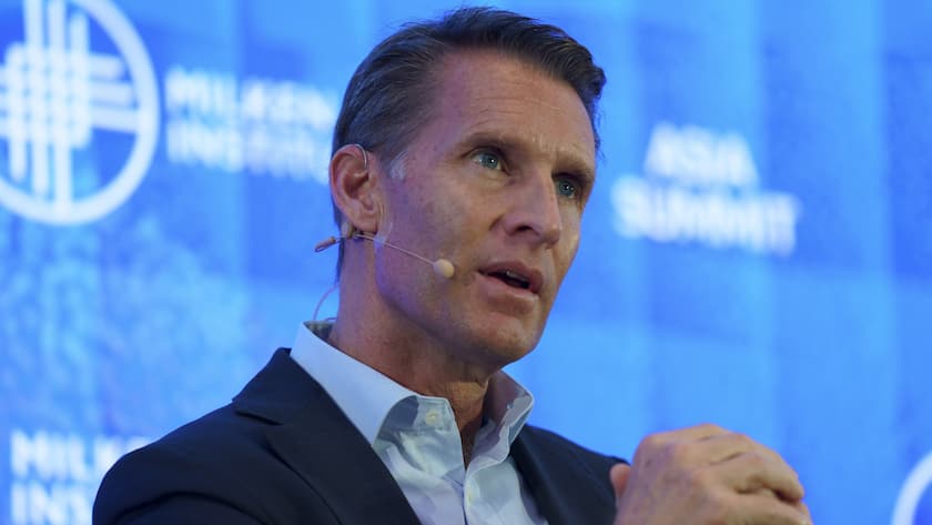 Steffen Meister, Verwaltungsratspräsident von Partners Group, bei einem Auftritt am Milken Institute Asia Summit in Singapur im September 2024.