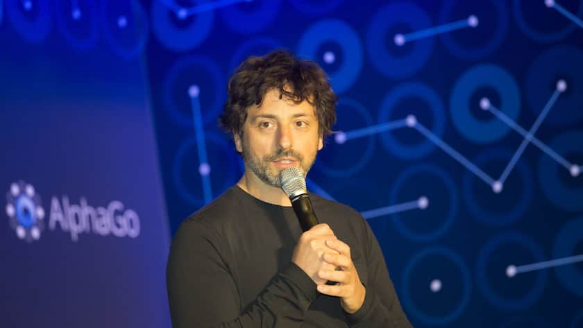 Google-Mitgründer Sergey Brin bei einem Auftritt in Seoul, Südkorea, im Jahr 2016.