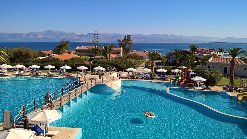 Ferienanlage auf Korfu in Griechenland.