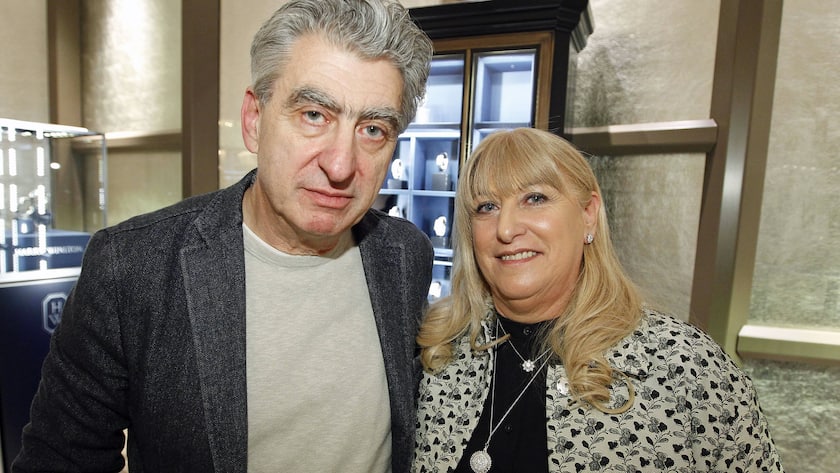 Swatch-CEO Nick Hayek mit Schwester und Swatch-VR-Präsidentin Nayla Hayek an der Baselworld 2014.