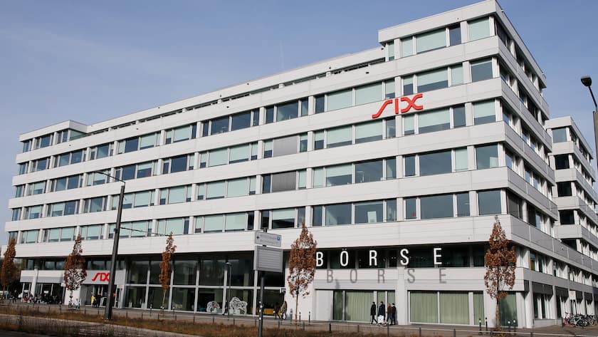 Sitz der Schweizer Börse SIX an der Pfingstweidstrasse in Zürich.